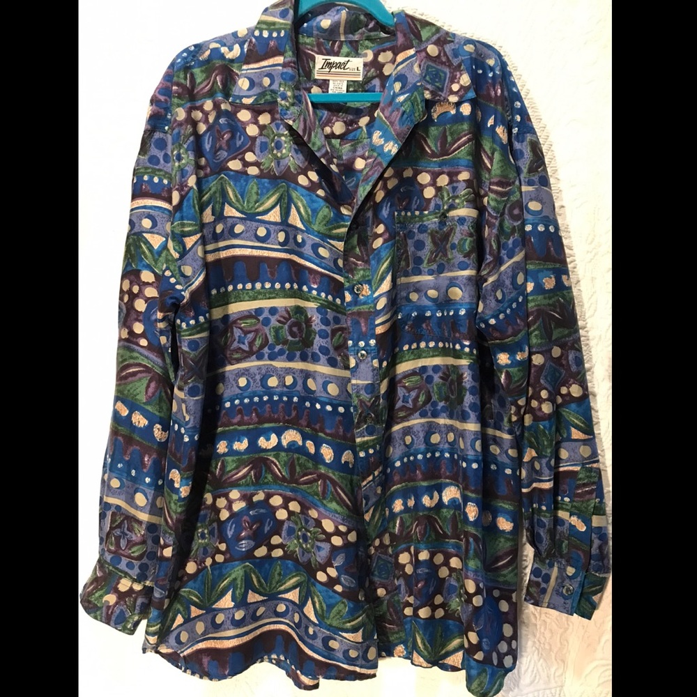 Men’s Vintage 90’s IMPACT Silk Shirt